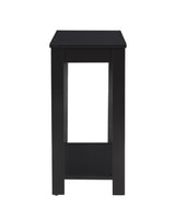 Pierce Black Modern Contemporary Solid Wood And Veneers Chairside Coffee Table - Ella Furniture