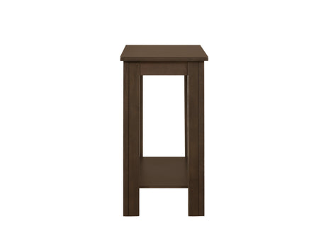 Pierce Charcoal Modern Contemporary Solid Wood And Veneers Chairside Coffee Table - Ella Furniture
