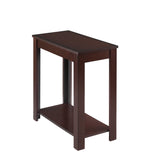 Pierce Brown/Cherry Casual Side Table, Sturdy Hardwood Solids And Veneers Finished in a Warm Cherry - Ella Furniture