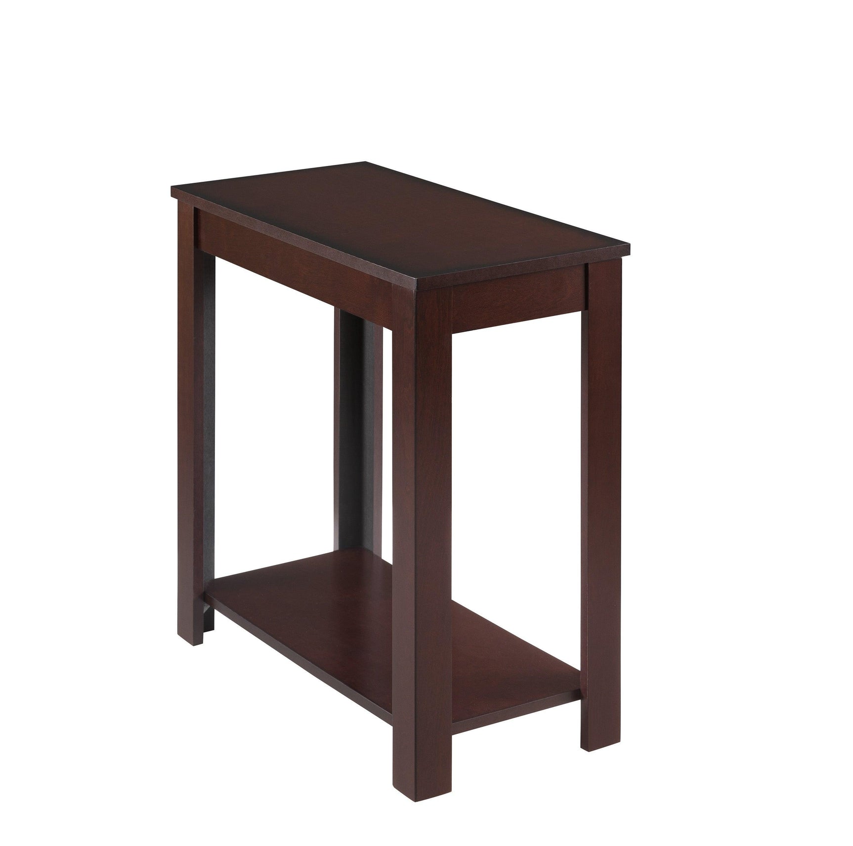 Pierce Brown/Cherry Casual Side Table, Sturdy Hardwood Solids And Veneers Finished in a Warm Cherry - Ella Furniture