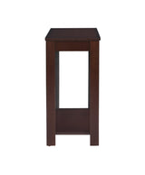 Pierce Brown/Cherry Casual Side Table, Sturdy Hardwood Solids And Veneers Finished in a Warm Cherry - Ella Furniture