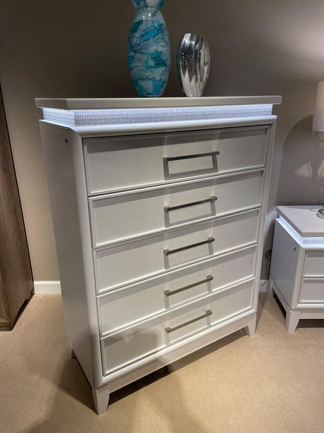 781 White - 5Pc Bedroom Set Queen, King - Ella Furniture