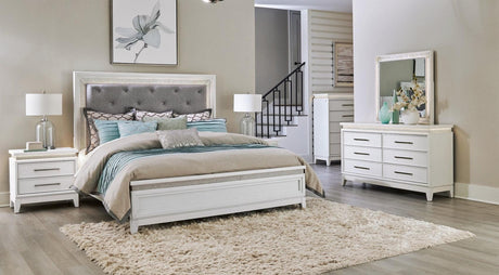 781 White - 5Pc Bedroom Set Queen, King - Ella Furniture