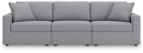 Modmax Granite Performance Fabric 3-Piece Sectional — front view