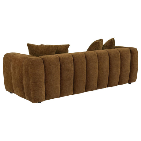 Lazaro Fabric Upholstered Wide Channel Sofa Bronze — product image 6