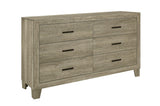 Gray Modern Traditional Rustic Solid Wood And Veneers Panel Bedroom Set - Ella Furniture