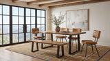 Selwyn 80-inch Live Edge Solid Wood Dining Table Light Sheesham — product image 7