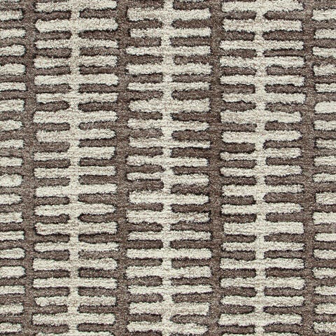 Cartlett White/Taupe/Black Large Rug — upholstery swatch