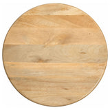 Dale Sculptural Round Solid Mango Wood End Table Natural Mango — product image 4