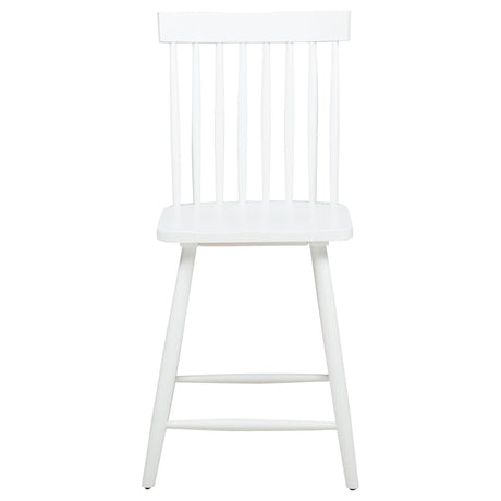 Andrews 5-Piece Round Counter Dining Set in Light Ash and White — product image 7