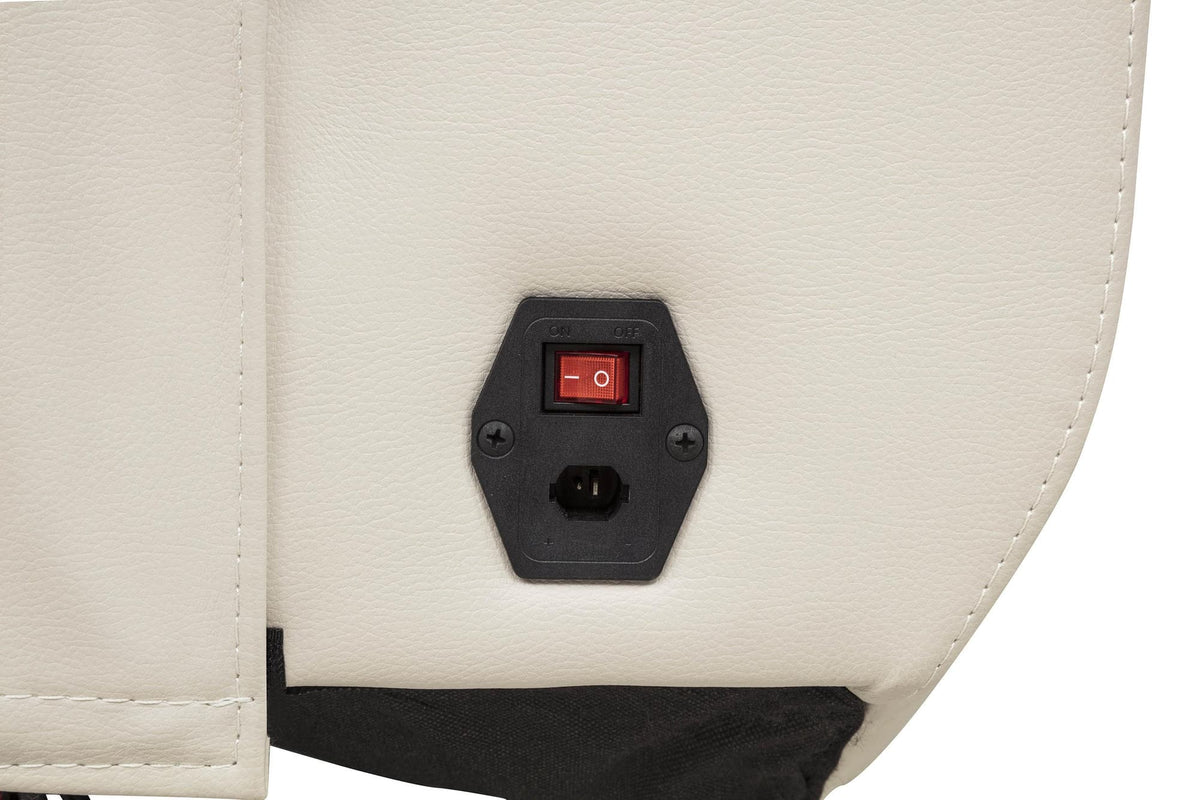 Rojas Dual Power Reclining Loveseat with Bluetooth Speakers Greige — product image 11
