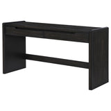 Leandro 2-drawer Home Office Writing Desk Burnished Black