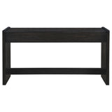 Leandro 2-drawer Home Office Writing Desk Burnished Black