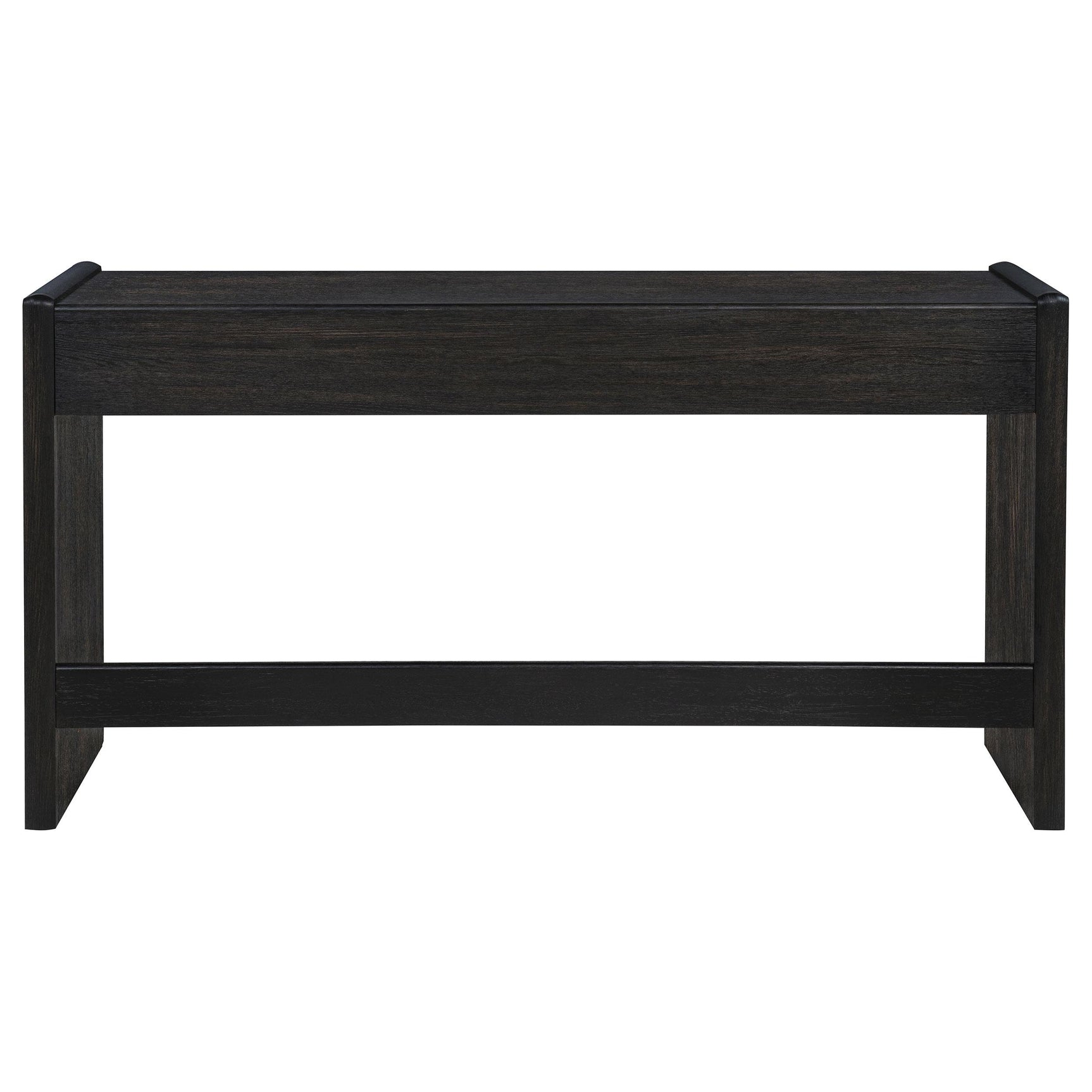 Leandro 2-drawer Home Office Writing Desk Burnished Black