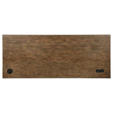 Altidore 68-inch 7-drawer Executive Home Office Desk Distressed Brown