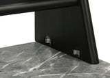 Besler 47-inch SmartTop Writing Desk with Shelf Grey Stone and Black