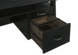 Goodson 64-inch 4-Drawer Double Pedestal Computer Desk Black
