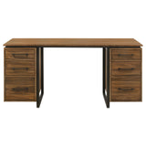 Berhalter 6-Drawer Double Pedestal File Computer Desk