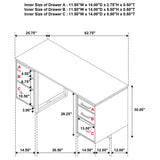 Berhalter 6-Drawer Double Pedestal File Computer Desk