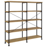 Analiese 63-inch 4-shelf Double Bookshelf Mango