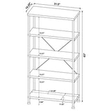 Analiese 63-inch 4-shelf Bookshelf Mango