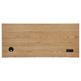 Vermes 55-inch 3-drawer Writing Desk with Power Outlet Light Ash