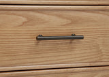 Vermes 55-inch 3-drawer Writing Desk with Power Outlet Light Ash