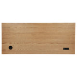Vermes 66-inch 7-drawer Computer Desk with Power Outlet Light Ash
