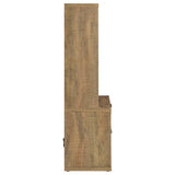 Westpark 3-shelf Bookcase USB and Lockable Drawer Mango
