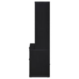 Westpark 3-shelf Bookcase USB and Lockable Drawer Black