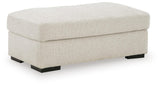 Conlee-Pike Linen Chenille Ottoman angled view
