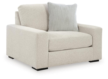 Conlee-Pike Linen Chenille Oversized Chair angled view