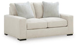 Conlee-Pike Linen Chenille Loveseat angled view
