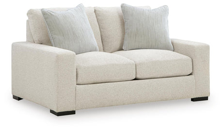 Conlee-Pike Linen Chenille Loveseat angled view