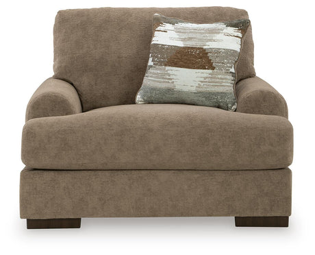Jayne Park Pecan Chenille Oversized Chair view 3