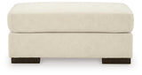 Jayne Park Sand Chenille Ottoman view 3