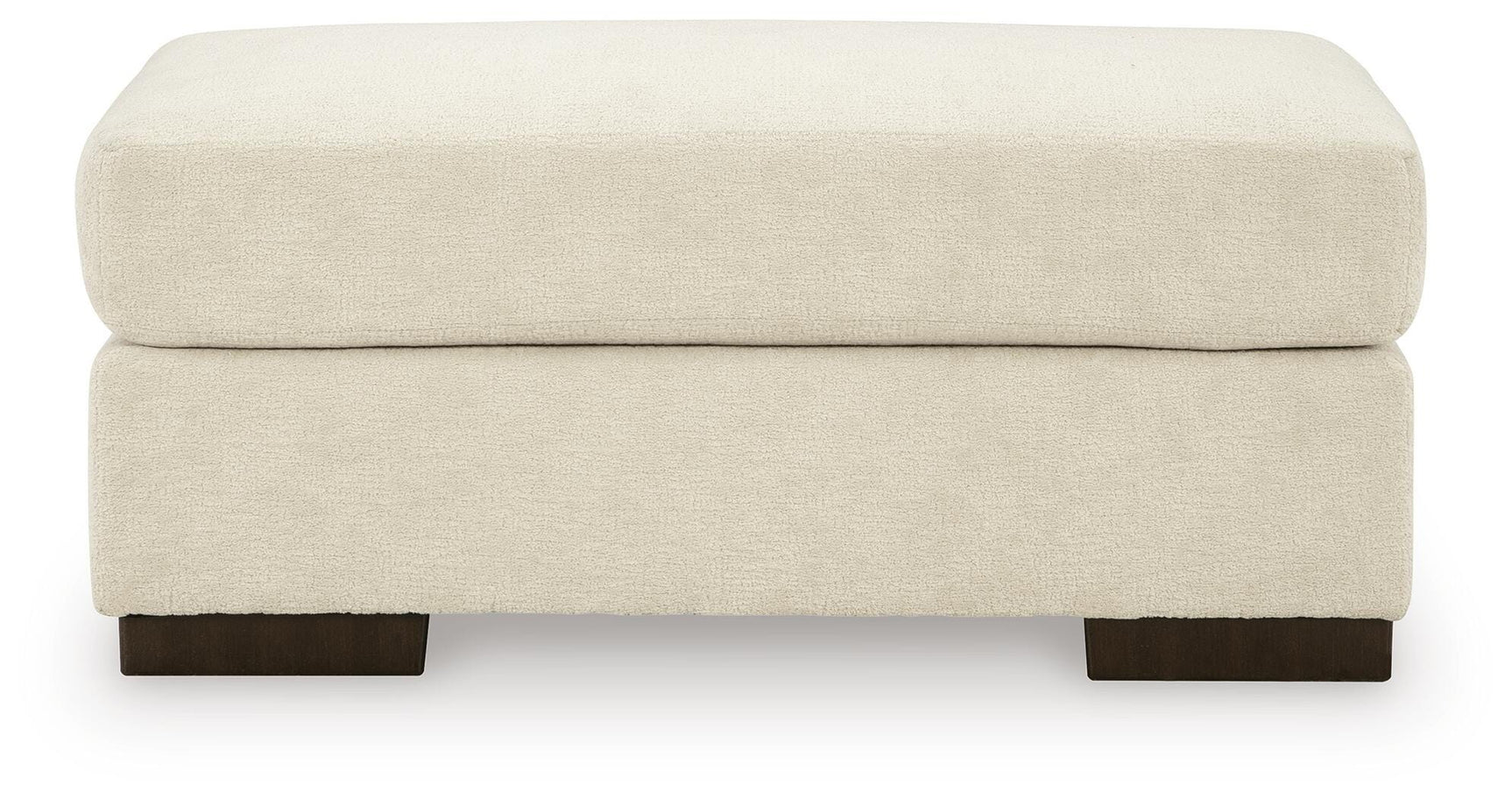 Jayne Park Sand Chenille Ottoman view 3