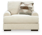 Jayne Park Sand Chenille Oversized Chair view 3