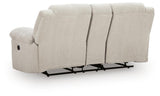 Orlen Winter Performance Fabric,Next-Gen Nuvella™,Chenille Reclining Loveseat with Console view 5