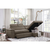 Ferriday Taupe 2-Piece Sectional with Adjustable Headrests