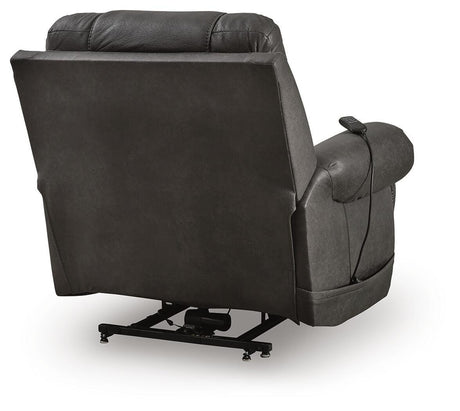 Revived and Restored Granite Faux Leather Power Lift Recliner view 6
