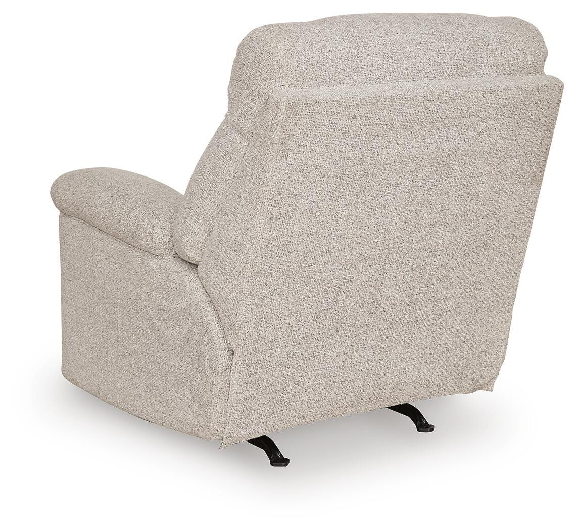 Hoyne Park Cobble Stone Performance Fabric,Next-Gen Nuvella™,Chenille Recliner view 5