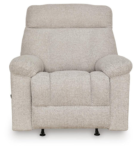 Hoyne Park Cobble Stone Performance Fabric,Next-Gen Nuvella™,Chenille Recliner view 4