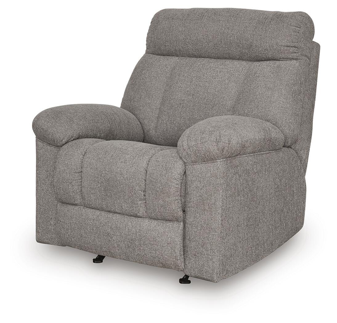 Hoyne Park Smoke Performance Fabric,Next-Gen Nuvella™,Chenille Recliner from Ella Furniture