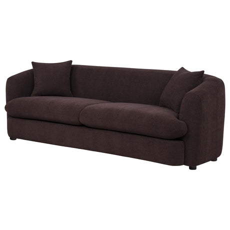 Delroy 3-Seat Stationary Sofa in Aubergine Polyester — product image 3