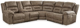 Ravenel Fossil Faux Leather 3-Piece Power Reclining Sectional