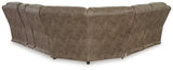 Ravenel Fossil Faux Leather 3-Piece Power Reclining Sectional Sofa