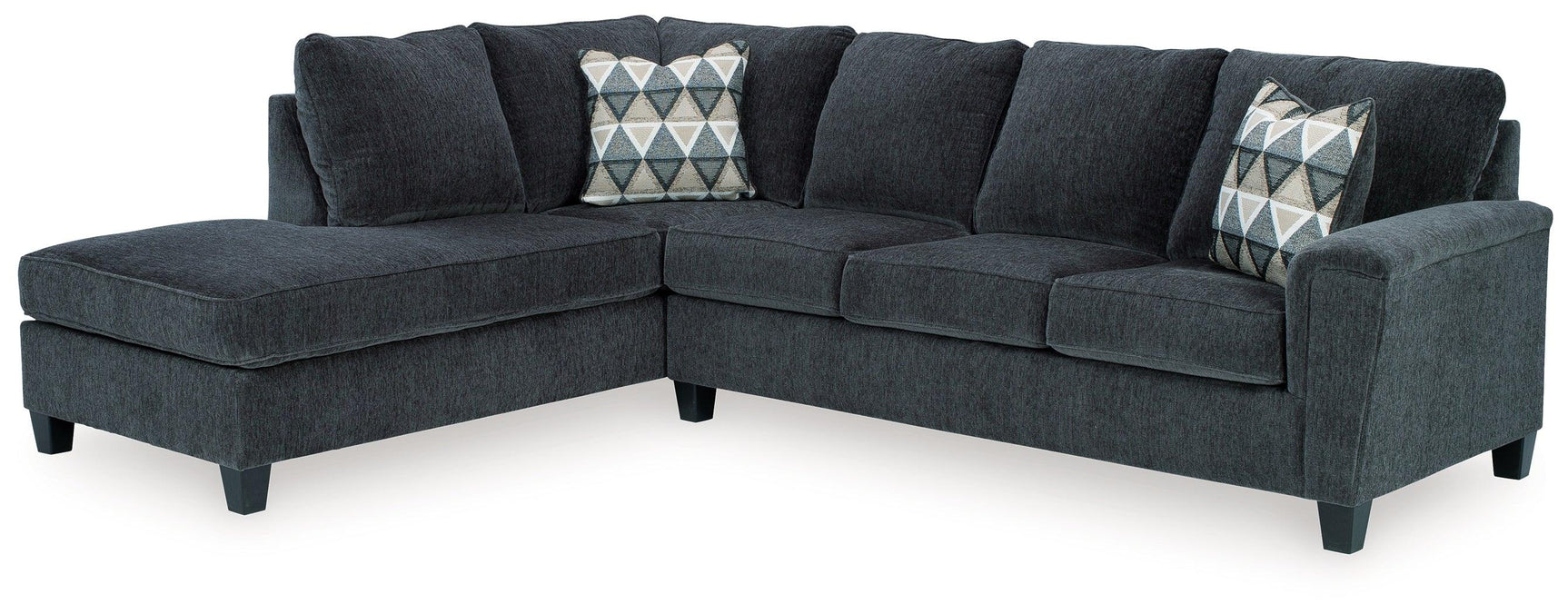 Abinger Smoke Chenille 2-Piece Sectional With Chaise 83905S1 - Ella Furniture