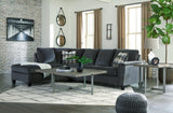 Abinger Smoke Chenille 2-Piece Sectional With Chaise 83905S1 - Ella Furniture