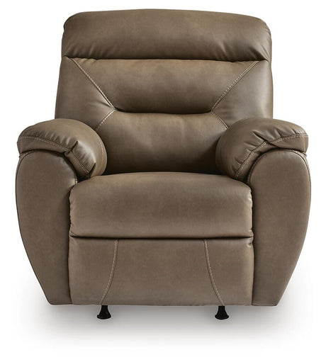 Elksworth Biscotti Faux Leather Recliner view 5